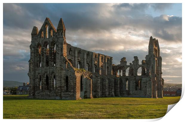 Whitby Abbey Print by Andrew Sharpe
