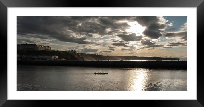 Whitby Friendship Rowing Club Framed Mounted Print by Andrew Sharpe