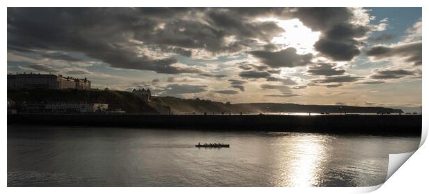 Whitby Friendship Rowing Club Print by Andrew Sharpe