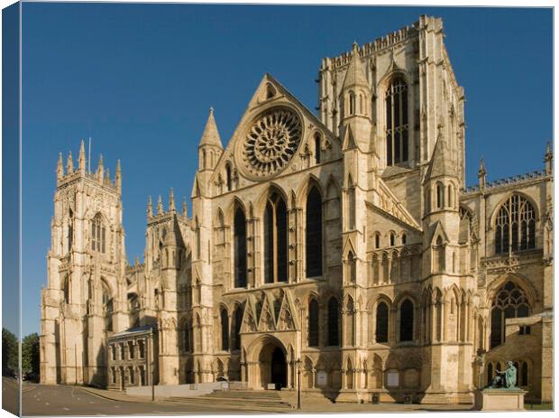 York Minster from Deangate Canvas Print by Andrew Sharpe