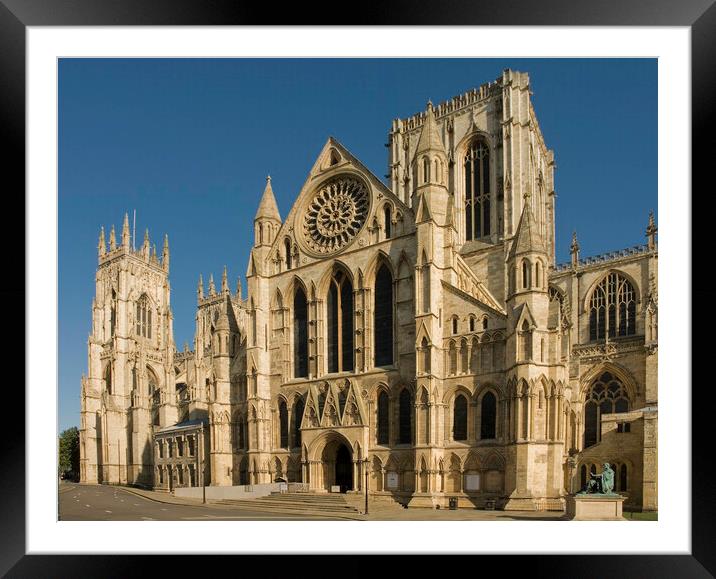 York Minster from Deangate Framed Mounted Print by Andrew Sharpe