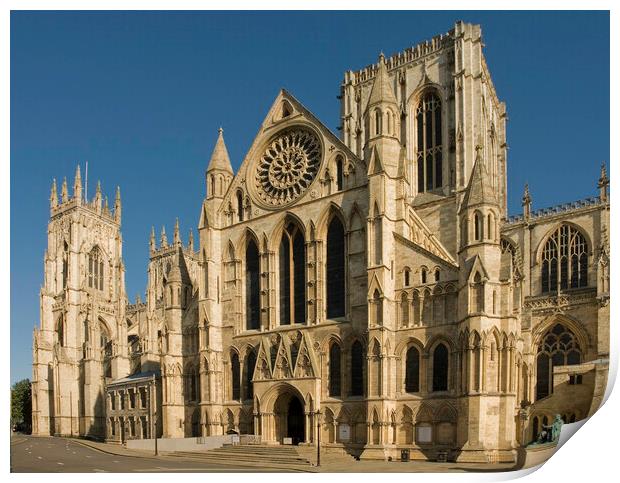 York Minster from Deangate Print by Andrew Sharpe