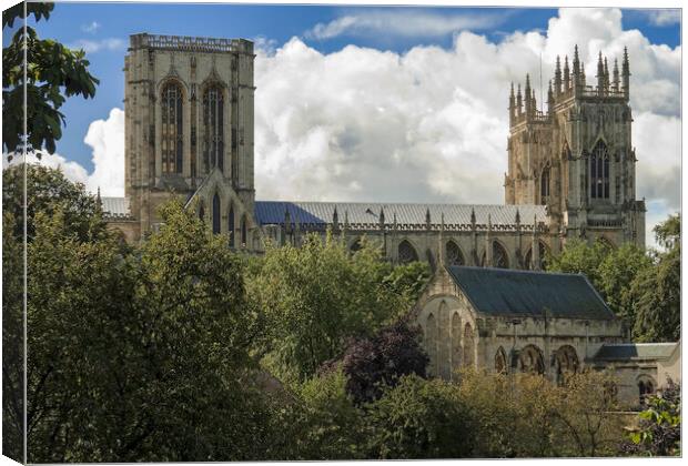 York Minster from the City Walls Canvas Print by Andrew Sharpe