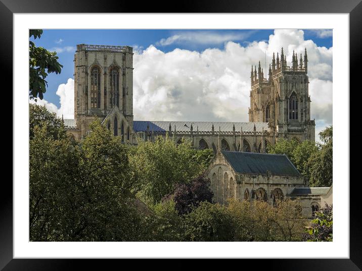 York Minster from the City Walls Framed Mounted Print by Andrew Sharpe