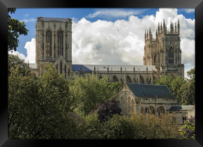 York Minster from the City Walls Framed Print by Andrew Sharpe
