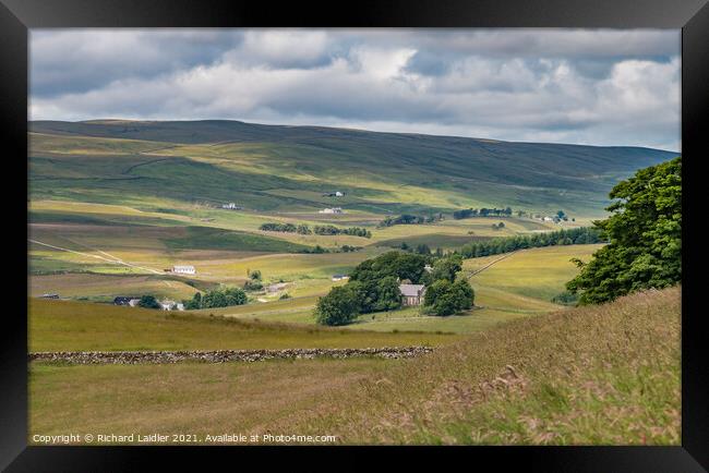 Harwood, Teesdale - Sunshine and Shadows Framed Print by Richard Laidler