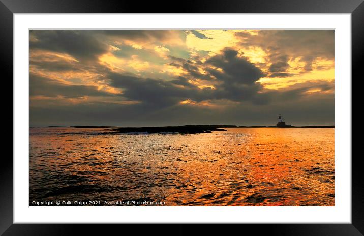 Sea of fire Framed Mounted Print by Colin Chipp