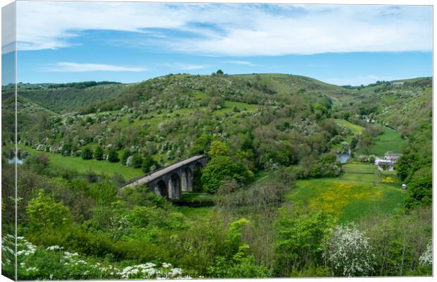 Monsal Dale from Monsal Head Canvas Print by Christopher Keeley