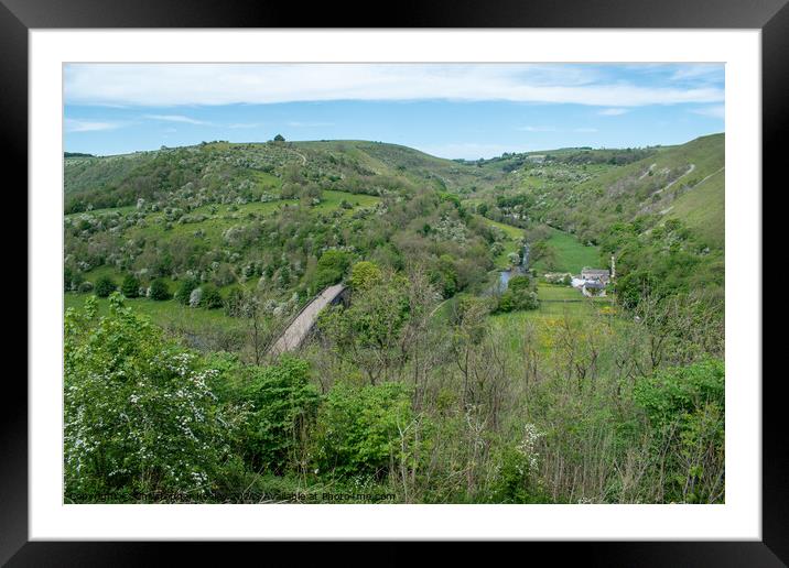 Summer at Monsal Dale Framed Mounted Print by Christopher Keeley