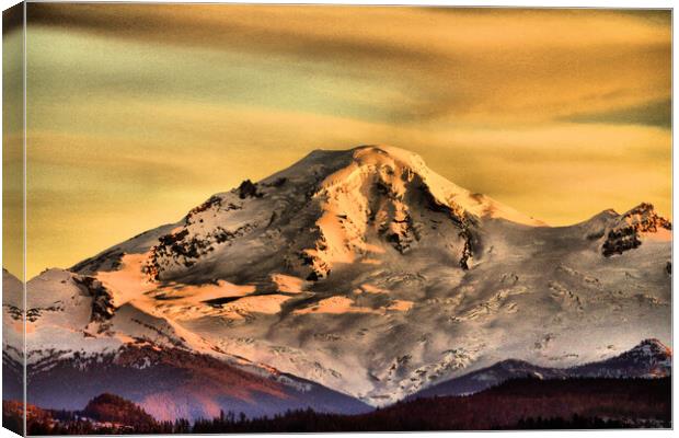 Glorious Mountains, Powerful Sunset  Canvas Print by Buz Reid