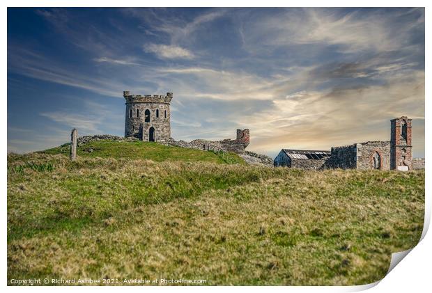 Brough Lodge, Fetlar, Shetland Print by Richard Ashbee