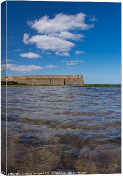 St Andrews Harbour Wall Canvas Print by Kasia Design