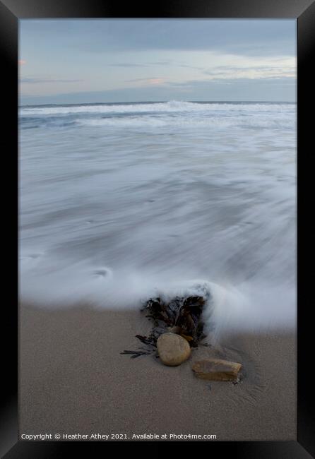 Incoming Tide Framed Print by Heather Athey