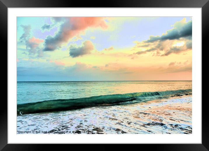 Endless Beach Sunset, Eternal Bliss from Panama Framed Mounted Print by Buz Reid
