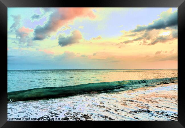 Endless Beach Sunset, Eternal Bliss from Panama Framed Print by Buz Reid