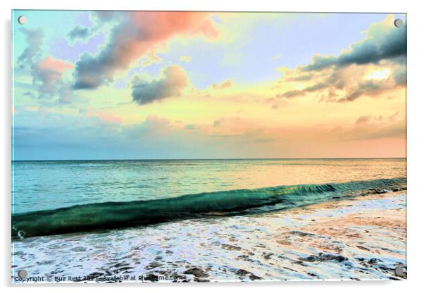 Endless Beach Sunset, Eternal Bliss from Panama Acrylic by Buz Reid