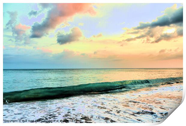 Endless Beach Sunset, Eternal Bliss from Panama Print by Buz Reid