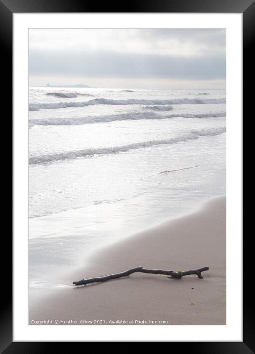 Beach At Seahouses Framed Mounted Print by Heather Athey