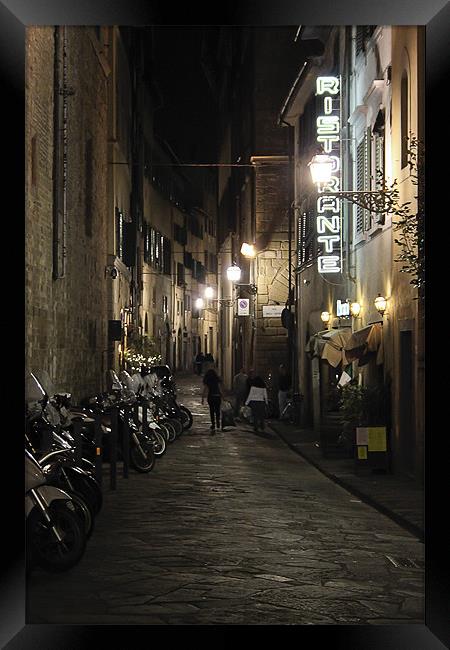 Florence Streets Framed Print by Kieran Brimson