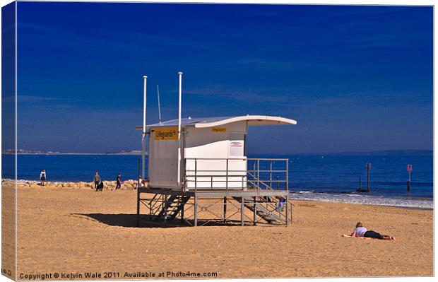 Baywatch In Bournemouth Canvas Print by Kelvin Futcher 2D Photography