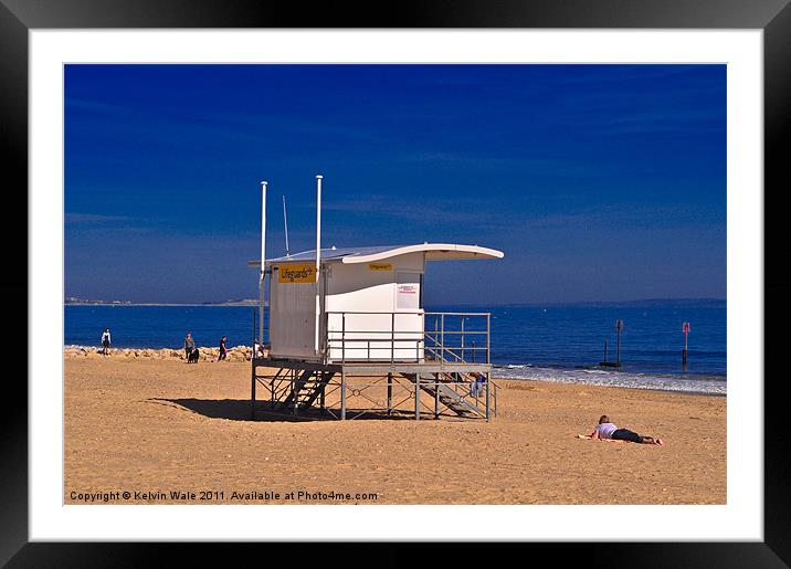 Baywatch In Bournemouth Framed Mounted Print by Kelvin Futcher 2D Photography