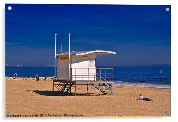 Baywatch In Bournemouth Acrylic by Kelvin Futcher 2D Photography