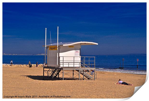 Baywatch In Bournemouth Print by Kelvin Futcher 2D Photography