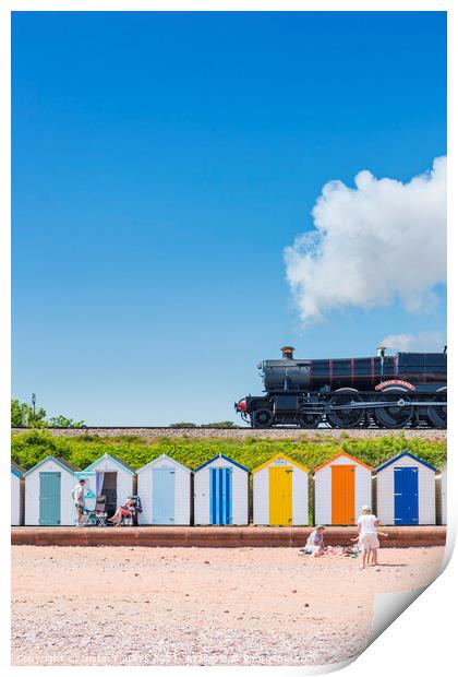 Dartmouth Steam Railway at Goodrington, Paignton Print by Justin Foulkes
