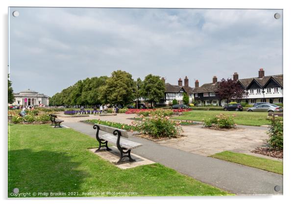 Port Sunlight Acrylic by Philip Brookes