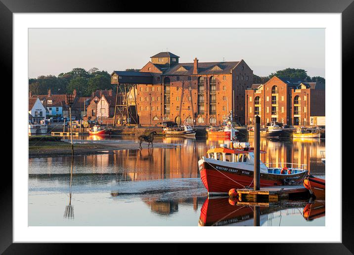 Dawn over Wells-next-the-sea, Norfolk coast, 6th June 2021 Framed Mounted Print by Andrew Sharpe