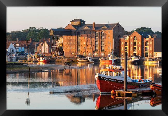 Dawn over Wells-next-the-sea, Norfolk coast, 6th June 2021 Framed Print by Andrew Sharpe