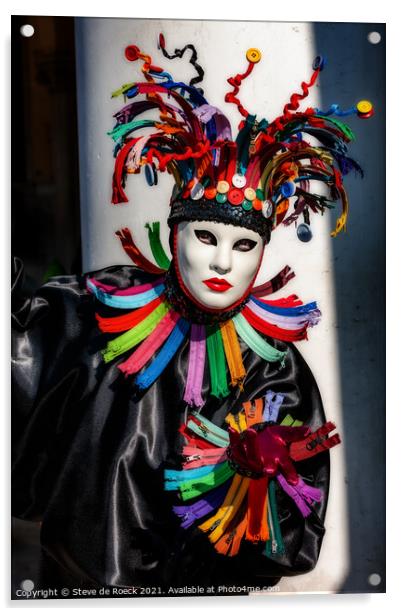 Carnival Costume Acrylic by Steve de Roeck