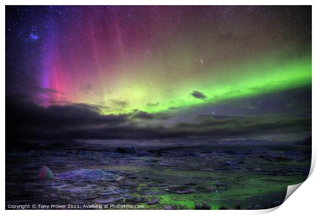 Aurora Colours Print by Tony Prower