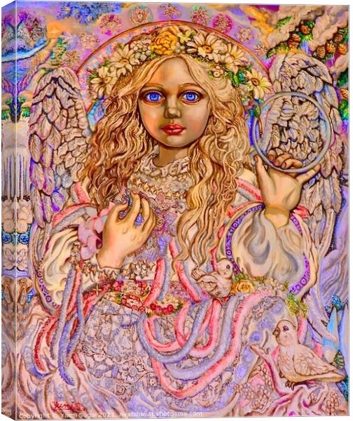 Yumi Sugai. Angel of January and February. Canvas Print by Yumi Sugai