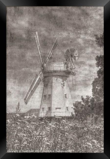 Windmill Of Yesteryear  Framed Print by David Pyatt