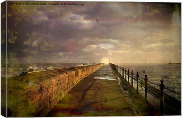 Artistic Blustery start to the day Canvas Print by Jim Jones