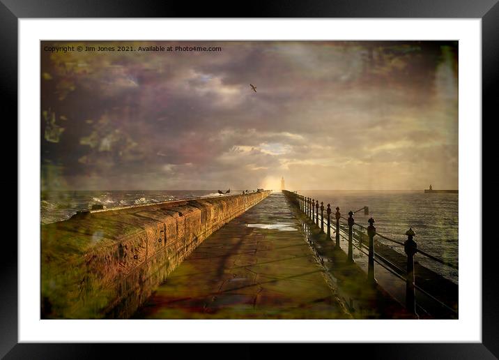 Artistic Blustery start to the day Framed Mounted Print by Jim Jones