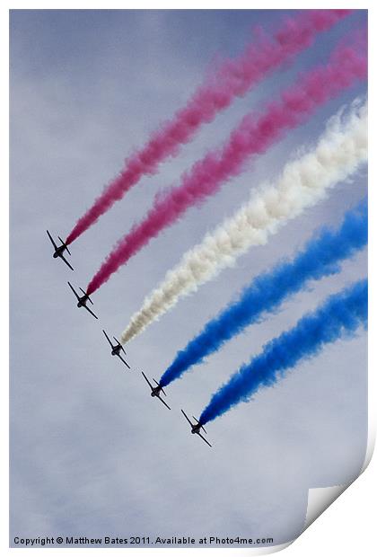 Red Arrows 4 Print by Matthew Bates