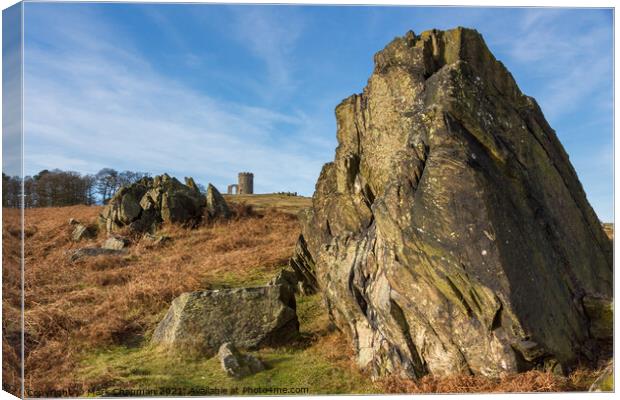 Precambrian rocks and Old John, Bradgate Park, Leicestershire Canvas Print by Photimageon UK