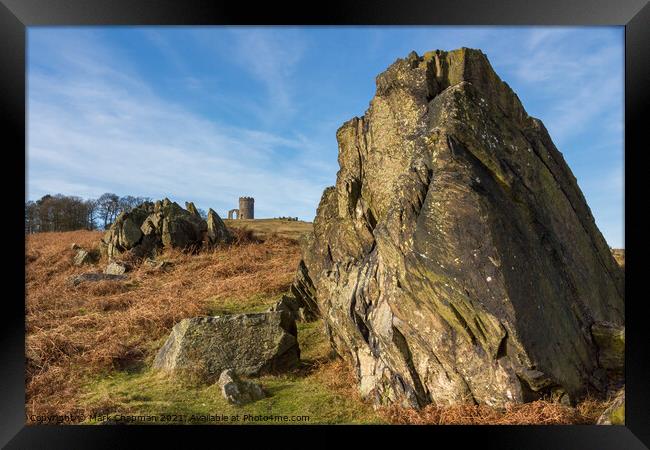 Precambrian rocks and Old John, Bradgate Park, Leicestershire Framed Print by Photimageon UK