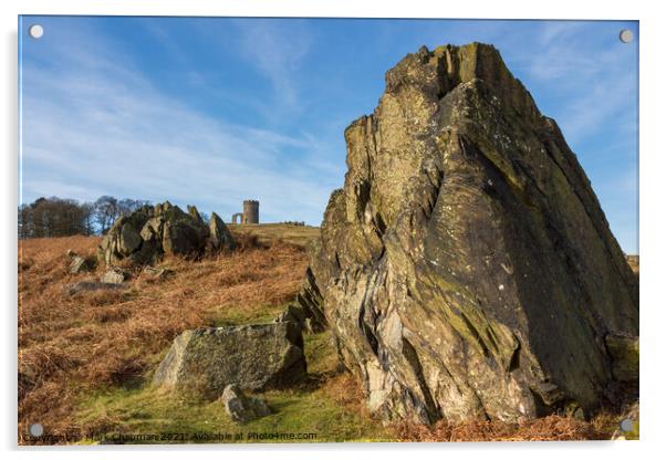 Precambrian rocks and Old John, Bradgate Park, Leicestershire Acrylic by Photimageon UK