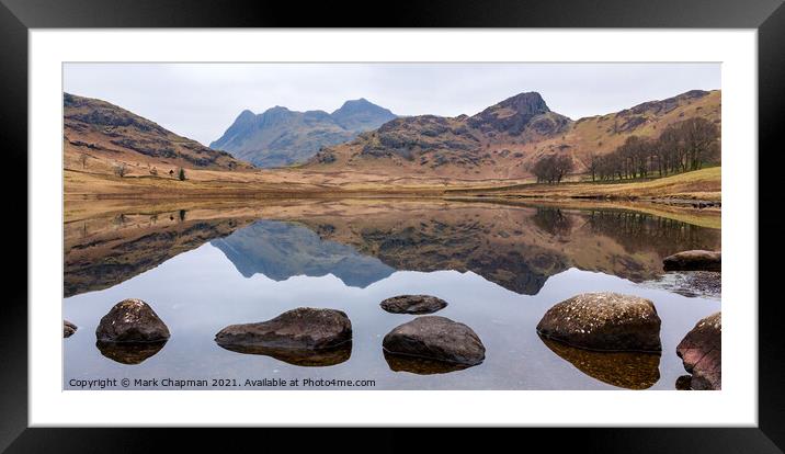 Blea Tarn and Langdale Pikes, Cumbria Framed Mounted Print by Photimageon UK