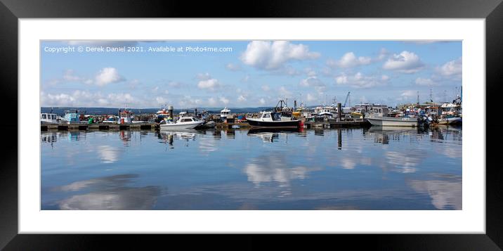 Poole Quay #2 (panoramic) Framed Mounted Print by Derek Daniel