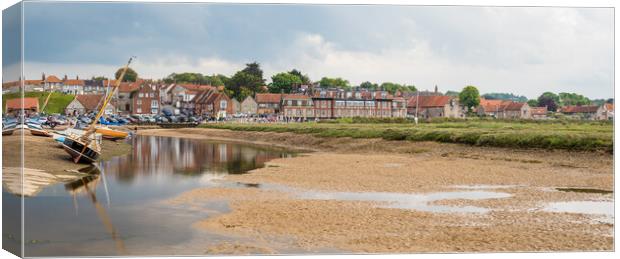 Blakeney quay panorama Canvas Print by Jason Wells