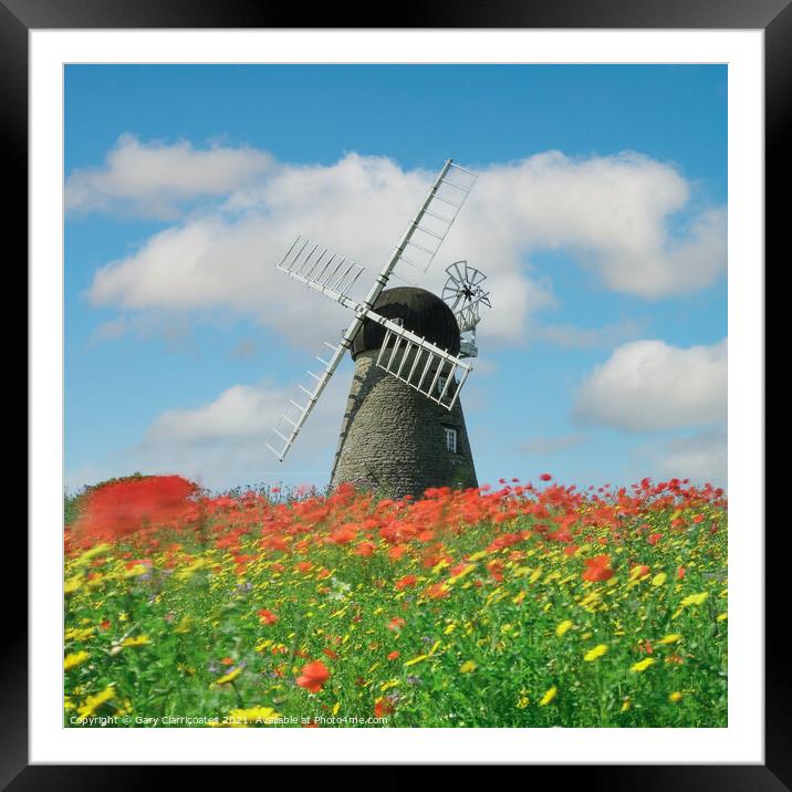 The Meadow and the Mill Framed Mounted Print by Gary Clarricoates