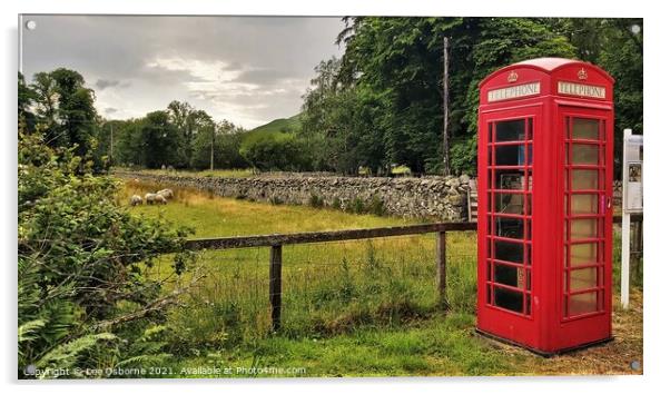 You May Telephone From Here (Ettrick) Acrylic by Lee Osborne