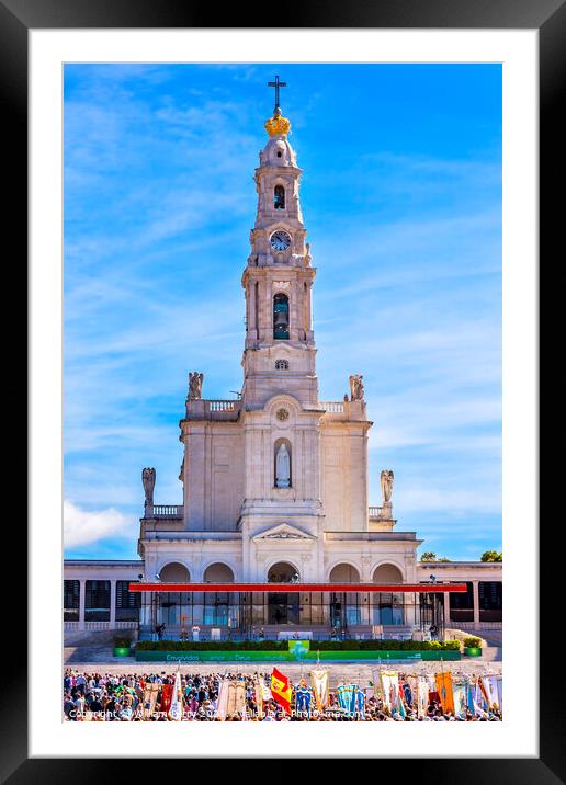 May 13th Celebration Mary Appearance Fatima Portugal Framed Mounted Print by William Perry