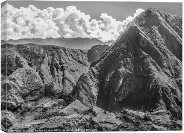 Big Mountain View from Machu Picchu City Canvas Print by Daniel Ferreira-Leite