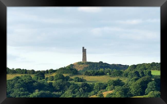 Castle Hill Huddersfield Framed Print by Roy Hinchliffe