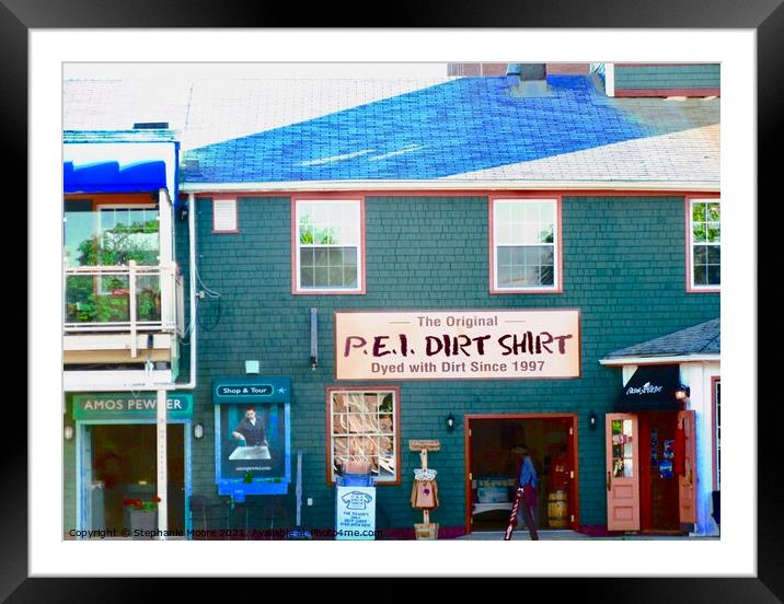 PEI Dirt Shirt Store Framed Mounted Print by Stephanie Moore